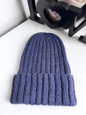 LAURIN Beanie 100% Alpaca 4305 ciemny indygo