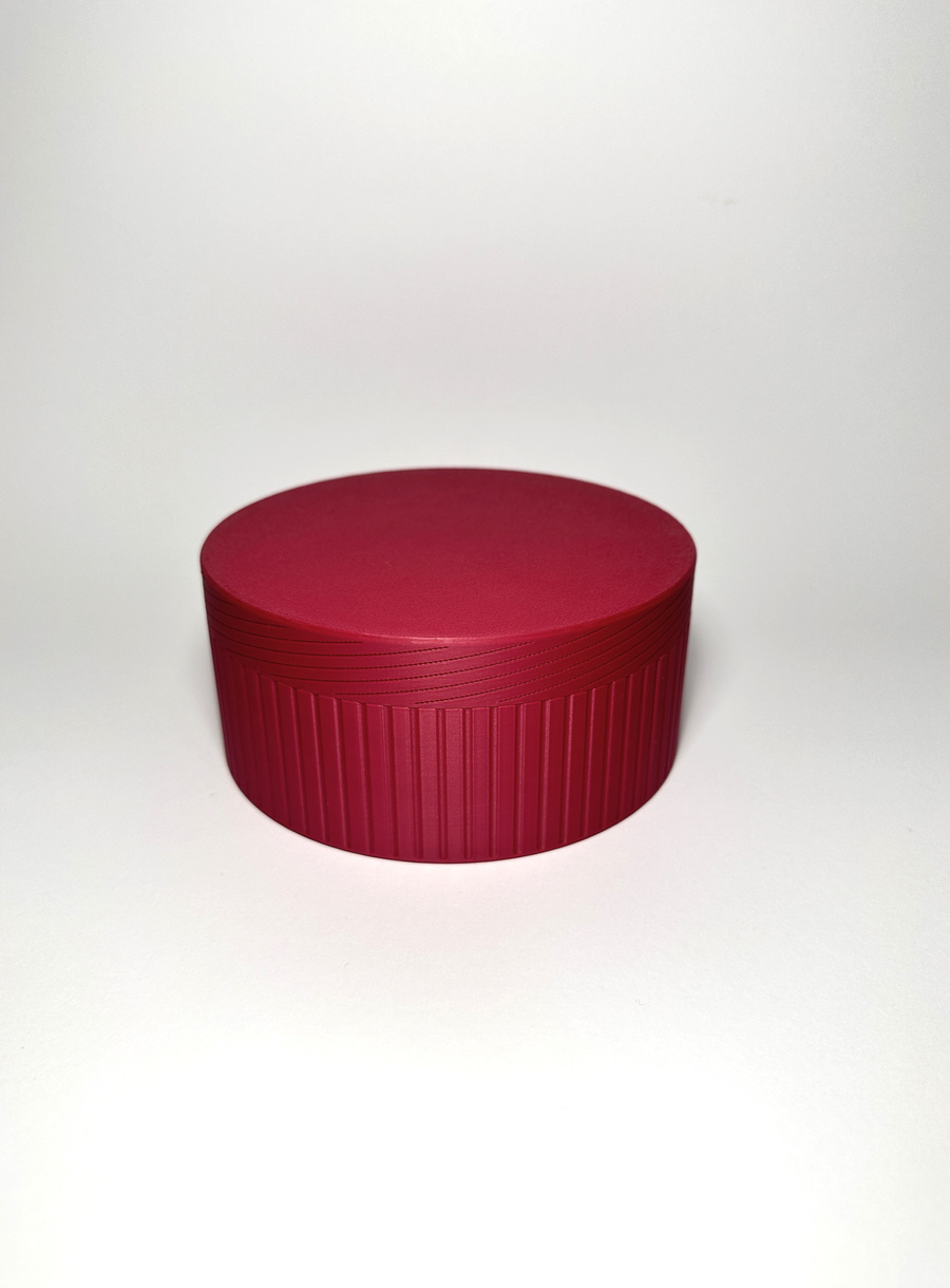 Okrągłe pudełko organizer na drobiazgi Dojrzała Malina Duży