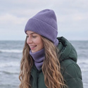Wywijana czapka kaszmirowa 100% MAREN 710 Fuji