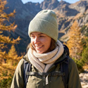 Beanie czapka z wełny merino VARELLA 100% Baby Merino 58 lody pistacjowe