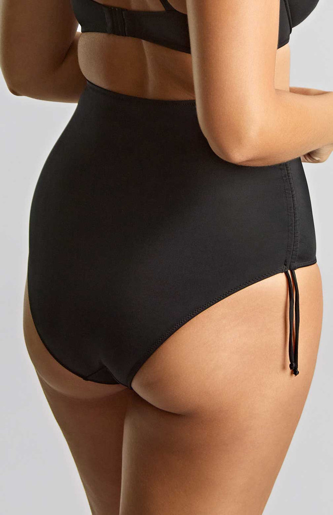 Figi kąpielowe Panache Swim SIGNATURE SW2049 Midi Adjustable Bikini Bottoms Black