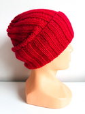 ELORA Turn-Up Cashmere and Silk Beanie 564 Gerbera
