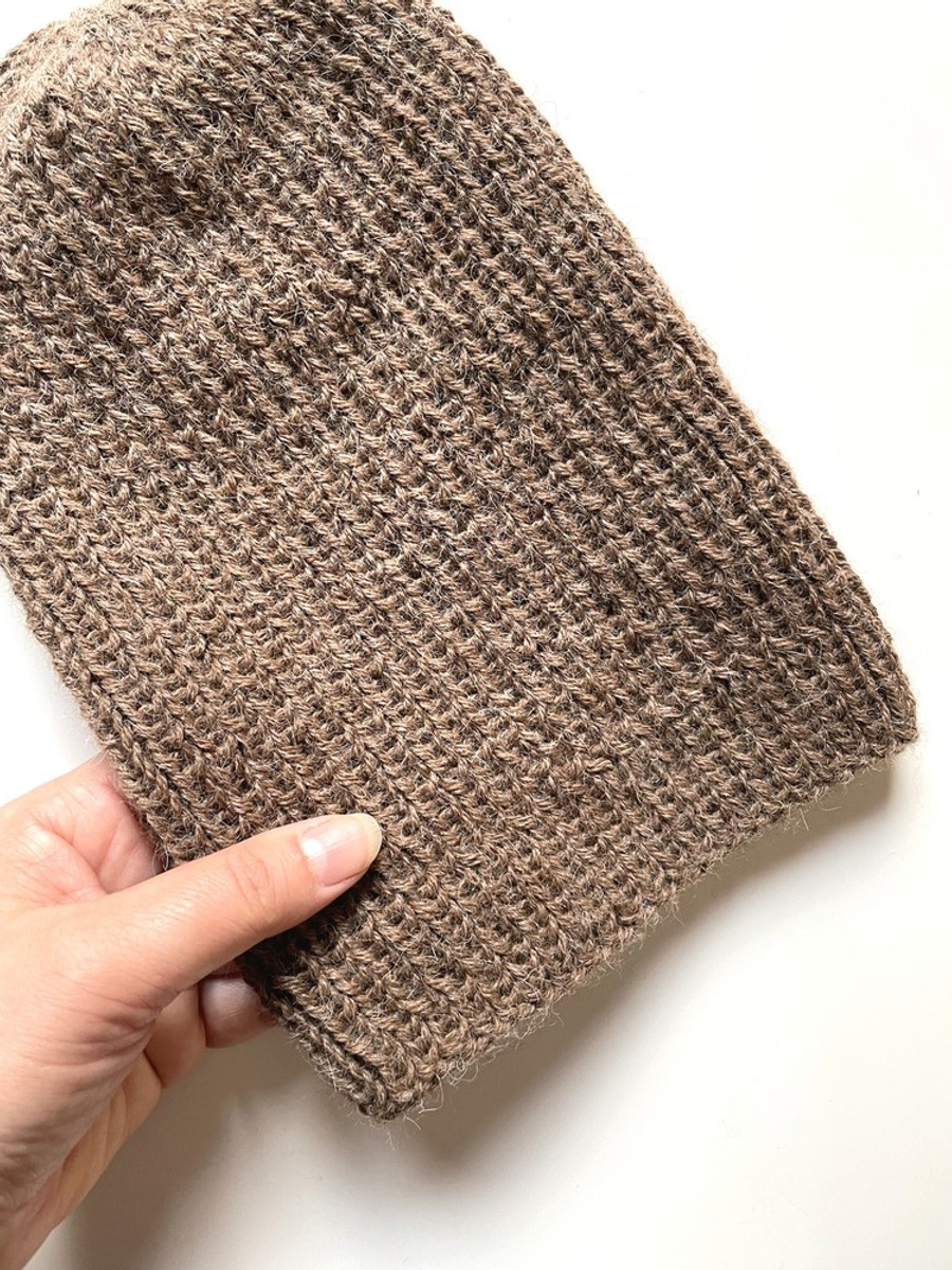 KIARA Beanie 100% Alpaca 607 Brown