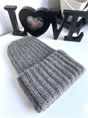 LAURIN Beanie 100% Alpaca 517 Medium Grey