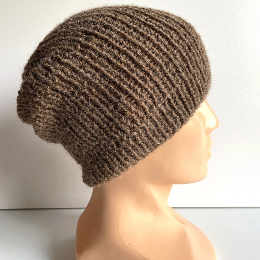 KIARA Beanie 100% Alpaca 607 Brown