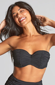 Biustonosz kąpielowy Panache Swim TULLE SW1963 Margot Bandeau Bikini Top Tulle Black