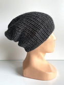 KIARA Beanie 100% Alpaca 0506 Dark Grey