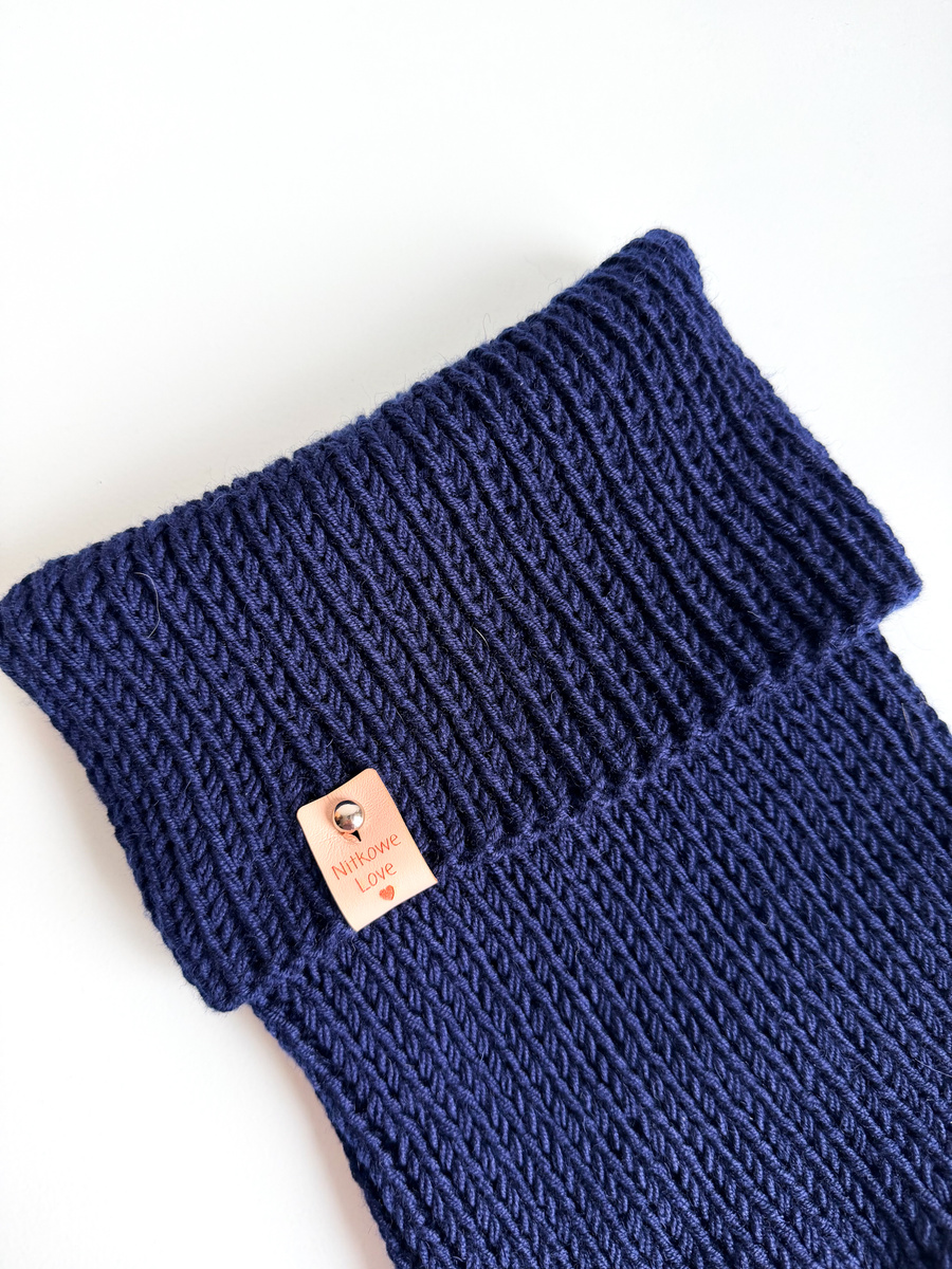 Ręcznie robiony KOMIN NANA 100% Baby Merino - WYBIERZ KOLOR