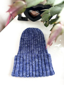 NELLI Handmade Turn-Up Merino Wool Beanie 40 Wspomnienie Lata