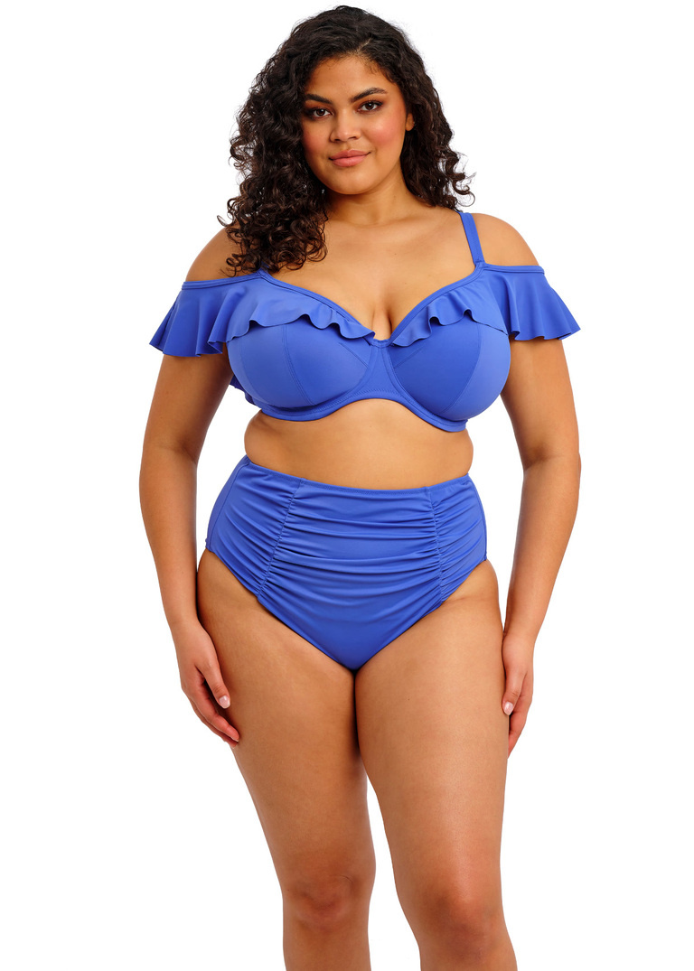 Biustonosz kąpielowy Elomi Swim Plain Sailing ES7282AZE Uw Plunge Bikini Top Azure