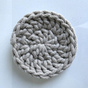 Podkładka pod kubek ze sznurka bawełnianego 11 cm beż