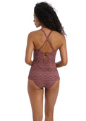 KOMPLET - Koszulka kąpielowa Freya Swim SUNDANCE AS3972NUG Uw Tankini Top Nutmeg (38FF) + majtki klasyczne AS3976NUG 