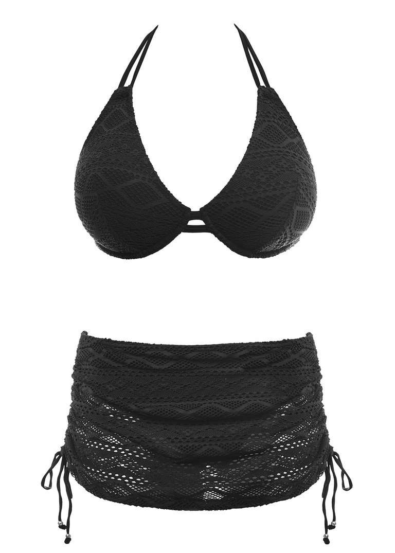 KOMPLET - Strój kąpielowy Freya SUNDANCE Black - wybierz fasony i rozmiary (28E, 30DD, 30E, 30FF, 32D, 32E, 34G, 34HH, 36E, 36F)