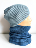 Czapka z wełny merino VARELLA 100% Baby Merino 43 Jasny Morski