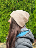 Beanie czapka z wełny merino VARELLA 100% Baby Merino 58 lody pistacjowe