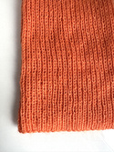 Handmade women's hat AUREA 100% baby merino plus mohair and silk 36/49 Orange