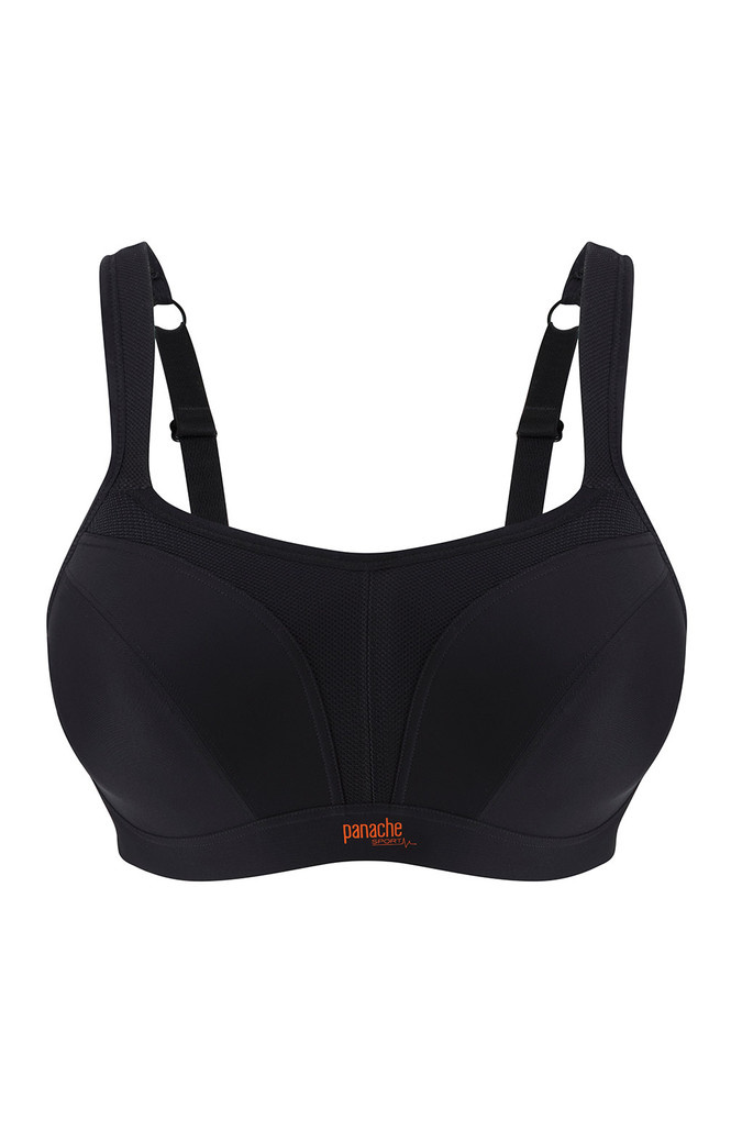 Biustonosz sportowy Panache Sport POWER 5021 z fiszbinami Black