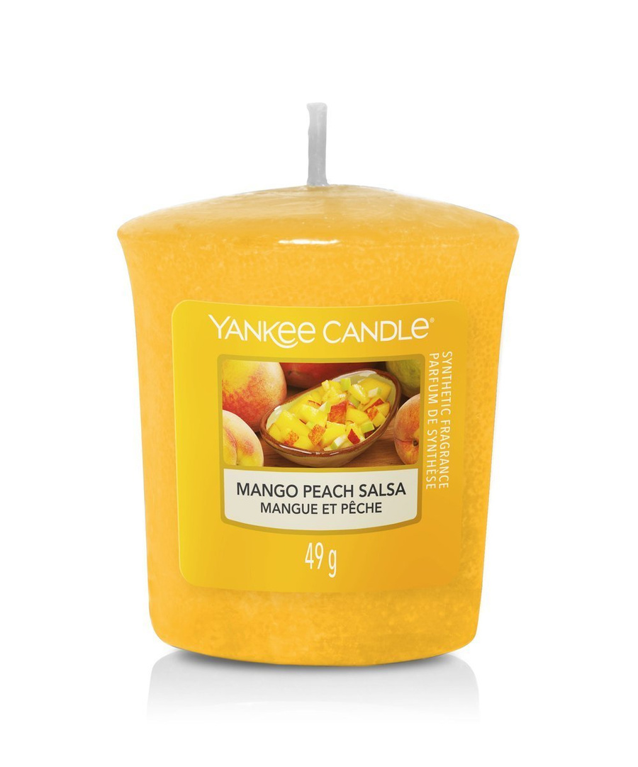 Mała świeczka zapachowa Votive Yankee Candle MANGO PEACH SALSA