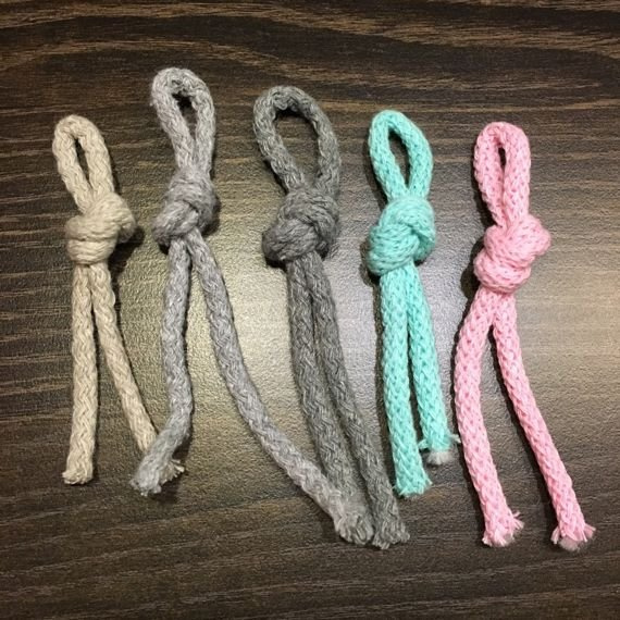 Kosz ze sznurka bawełnianego XL beż 710 30x34 cm