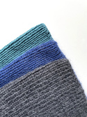 Handgemachte Damenmütze AUREA 100% Baby Merino plus Mohair und Seide 30/28 Blau