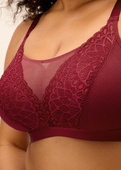 Biustonosz bezfiszbinowy Elomi TIERNIE EL303317TIB Non Wired Bralette Tibetan Red