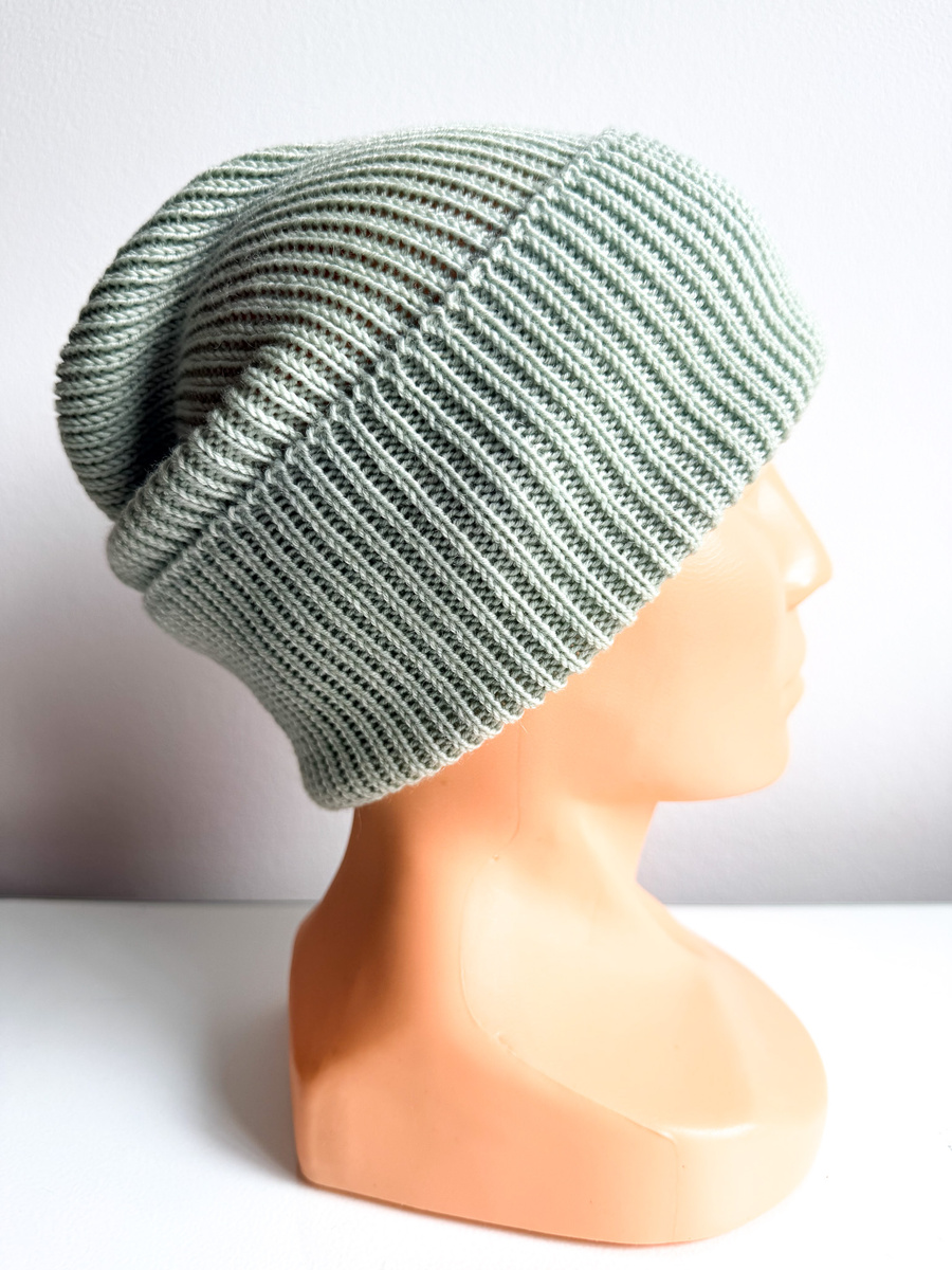 Beanie czapka z wełny merino VARELLA 100% Baby Merino 58 lody pistacjowe