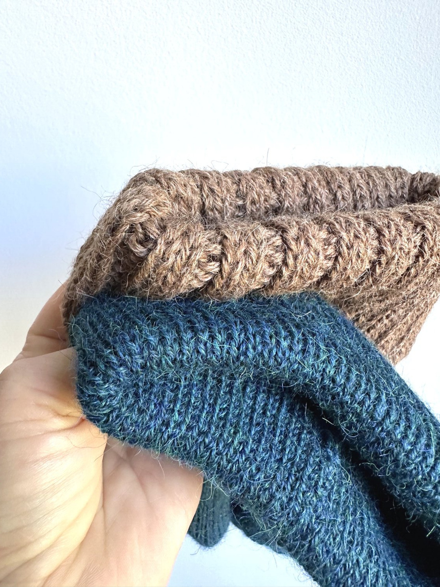 LAURIN Handmade Beanie 100% Alpaca 9037 jasna morska zieleń