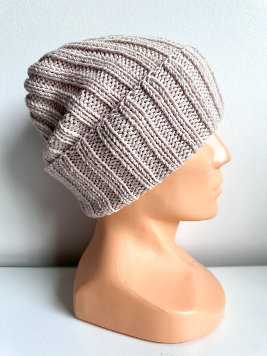 HELLI Handmade Baby Merino Wool Beanie 59 Wheat