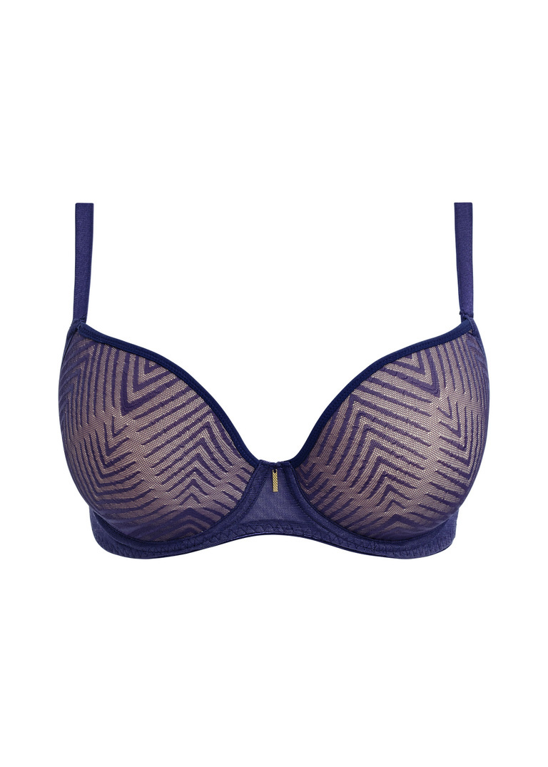 Biustonosz Freya TAILORED AA401131DKS Uw Moulded Plunge T-shirt Bra Dark Sapphire