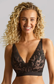 Bezfiszbinowy biustonosz Panache AMOUR 11145 Non Wired Bra Black/Pecan