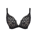 Biustonosz Panache ALLURE 10763 Demi Plunge Bra Black/Latte