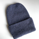KIARA Beanie 100% Alpaca 4305 ciemny indygo