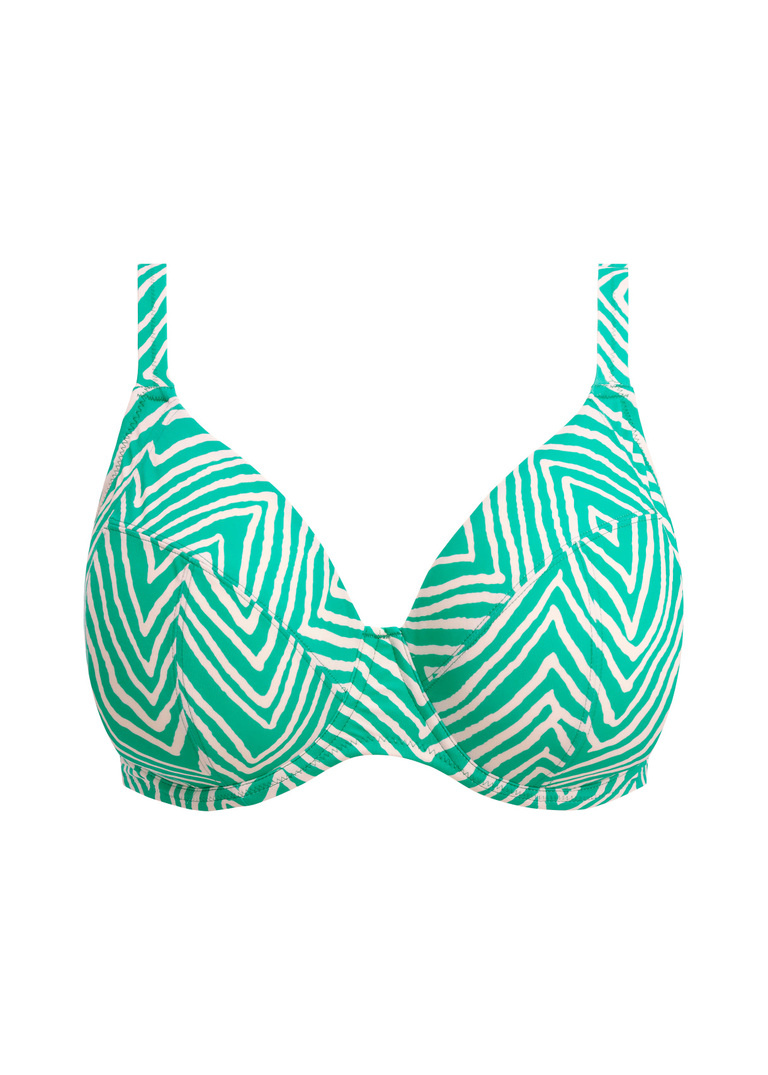 Biustonosz kąpielowy Elomi FIJI FALLS ES802602MAR Uw Plunge Bikini Top Marine