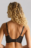 Bezfiszbinowy biustonosz Panache AMOUR 11145 Non Wired Bra Black/Pecan
