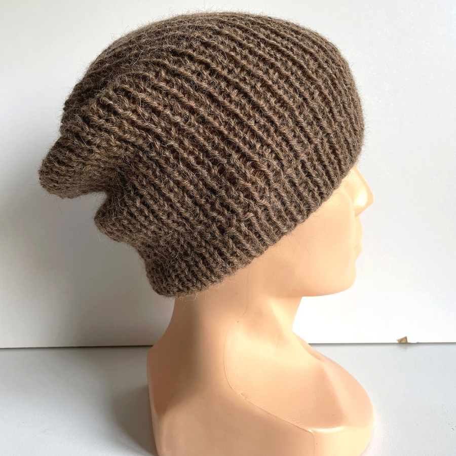 KIARA Beanie 100% Alpaca 607 Brown