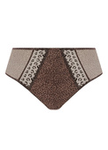 KOMPLET - Bielizna Elomi MATILDA Leopard EL8900LED Uw Plunge Bra + figi EL8906LED Full Brief (38H)