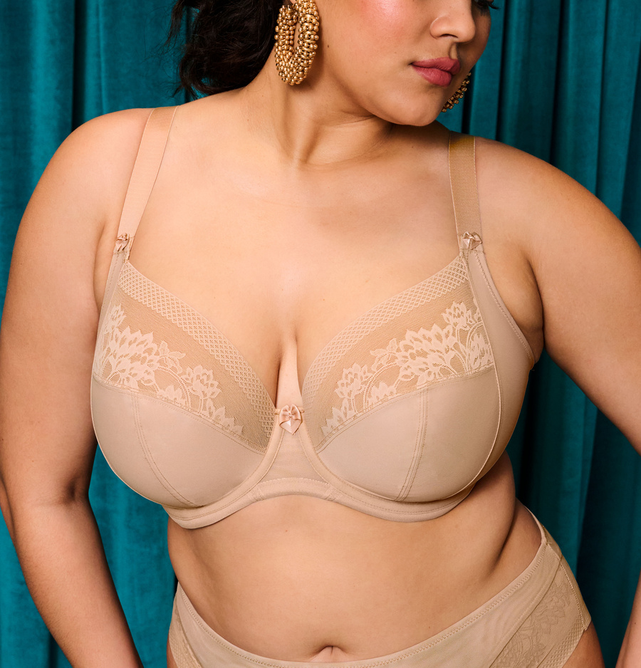 Biustonosz Elomi NERINA EL302734SAH Uw Plunge Bra - Stretch Sahara