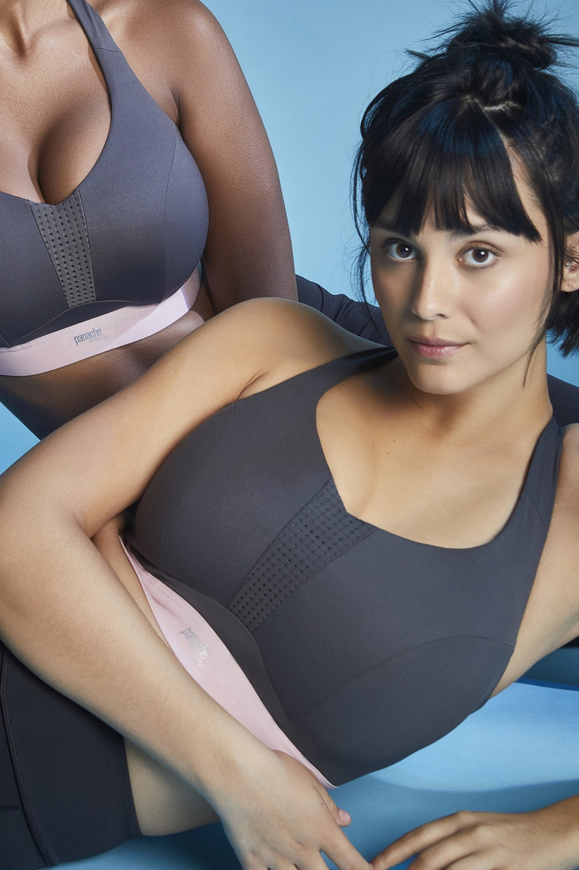 Biustonosz Panache Sport ULTRA PERFORM / ENDURANCE 5022 Non Padded Sports Wired Bra Charcoal