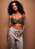 Biustonosz Freya IDOL AA1050CRT Uw Moulded Balcony T-shirt Bra Coffee Roast