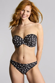 Biustonosz bandeau Panache Swim POLKA DOT SW2073 SCARLETT Bandeau Bikini Top Polka Dot Print