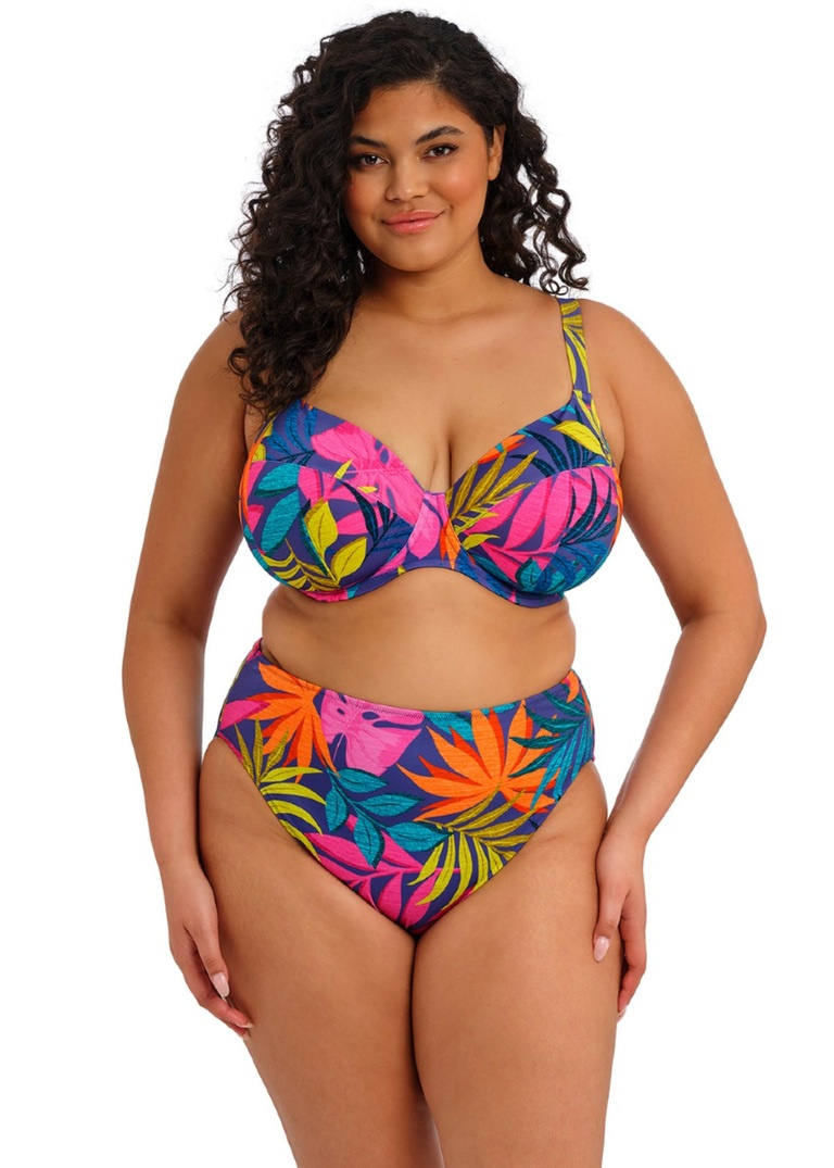 Biustonosz kąpielowy Elomi PORTO RAFTI ES803302INO Uw Plunge Bikini Top Indigo