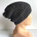 KIARA Beanie 100% Alpaca 0506 Dark Grey