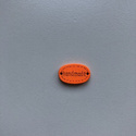 Guzik drewniany Handmade 1,8 cm pomarańczowy