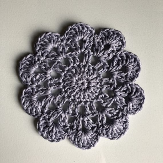 Urocze podkładki z bawełny - komplet 6 sztuk Lawenda