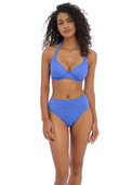 KOMPLET - Strój kąpielowy dwuczęściowy Freya JEWEL COVE Azure - biustonosz i majtki - wybierz fason i rozmiar (30G, 30H, 32D, 34DD, 34E)