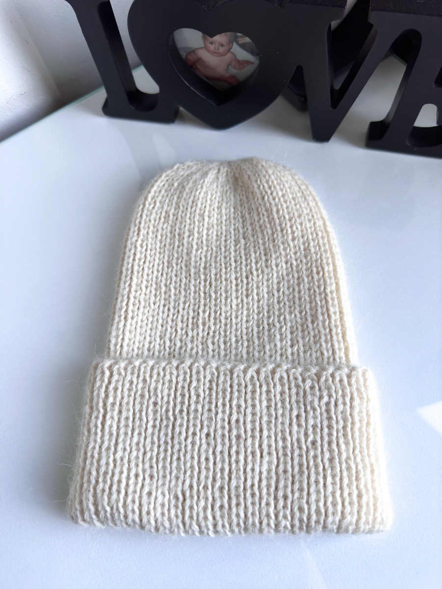KIARA – czapka z 100% alpaki 100 ecru