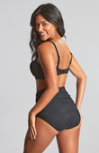 Wysokie figi kąpielowe Panache Swim TULLE SW1969 High Waist Bikini Bottoms Tulle Black