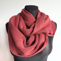 Wełniany komin zawijany 100% Baby Merino 51 Bordowy