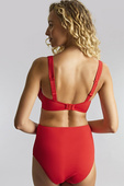 Majtki kąpielowe z wysokim stanem Panache Swim AURORA SW2035A High Waist Bikini Bottoms Aurora Red