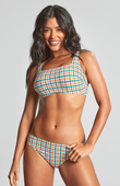 Figi kąpielowe Panache Swim SEERSUCKER SW1756A Brazilian Bikini Bottoms Idol Seersucker Multi